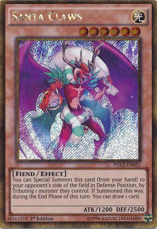 Santa Claws | Premium Gold: Return of the Bling | PGL2-EN021 | Gold Secret Rare | 1st