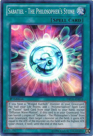 Sabatiel - The Philosopher's Stone | Dragons of Legend | DRLG-EN015 | Super Rare | 1st