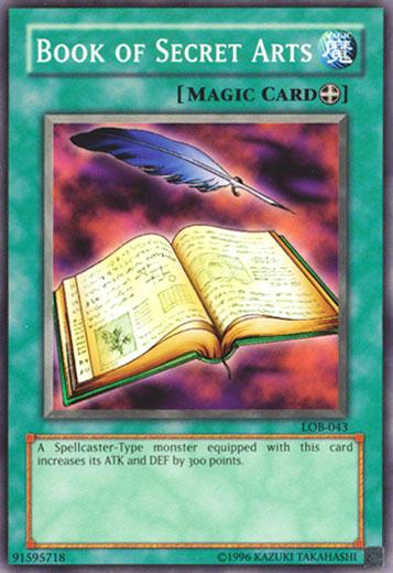 Book of Secret Arts | Legend of Blue Eyes White Dragon | LOB-043 | Short Print