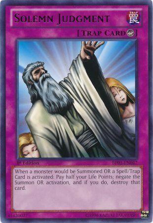 Solemn Judgment | Battle Pack: Epic Dawn | BP01-EN047 | Rare | 1st