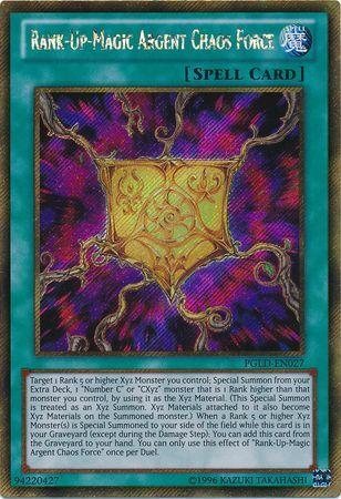 Rank-Up-Magic Argent Chaos Force | Premium Gold | PGLD-EN027 | Gold Secret Rare