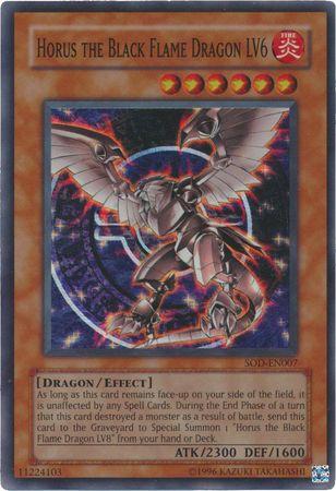 Horus the Black Flame Dragon LV6 | Soul of the Duelist | SOD-EN007 | Super Rare Ultimate Rare