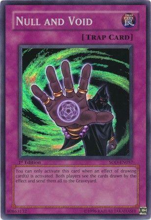 Null and Void | Soul of the Duelist | SOD-EN057 | Super Rare Ultimate Rare | 1st