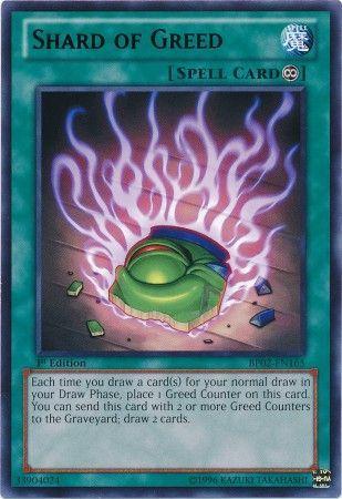 Shard of Greed | Battle Pack 2: War of the Giants | BP02-EN165 | Rare | 1st