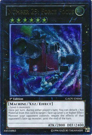 Number 25: Force Focus | Galactic Overlord | GAOV-EN045 | Ultimate Rare | 1st
