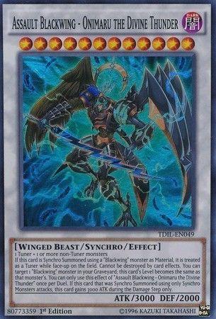 Assault Blackwing - Onimaru the Divine Thunder | The Dark Illusion | TDIL-EN049 | Super Rare | 1st