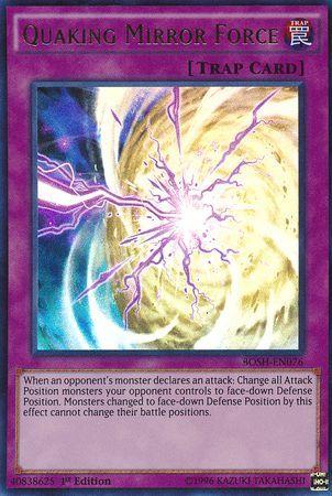 Quaking Mirror Force | Breakers of Shadow | BOSH-EN076 | Ultra Rare | 1st