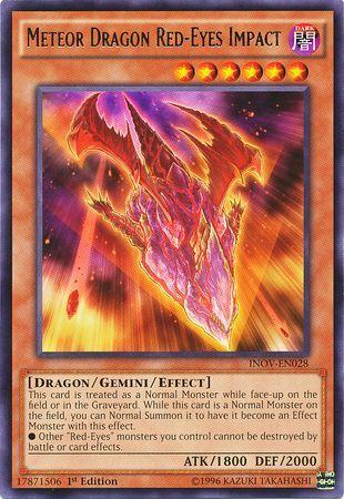 Meteor Dragon Red-Eyes Impact | Invasion: Vengeance | INOV-EN028 | Rare | 1st
