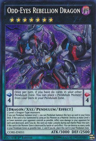 Odd-Eyes Rebellion Dragon | Clash of Rebellions | CORE-EN051 | Secret Rare | 1st