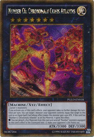 Number C6: Chronomaly Chaos Atlandis | Premium Gold | PGLD-EN018 | Gold Secret Rare