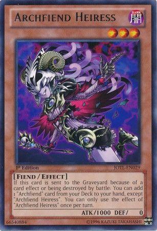 Archfiend Heiress | Judgment of the Light | JOTL-EN029 | Rare | 1st