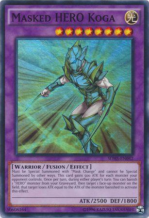 Masked HERO Koga | HERO Strike Structure Deck | SDHS-EN042 | Super Rare