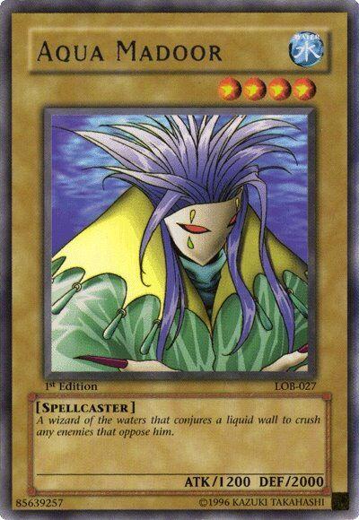 Aqua Madoor | Legend of Blue Eyes White Dragon | LOB-027 | Rare | 1st