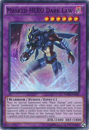 Masked HERO Dark Law | HERO Strike Structure Deck | SDHS-EN044 | Super Rare