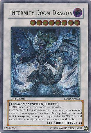 Infernity Doom Dragon | The Shining Darkness | TSHD-EN042 | Ultimate Rare | 1st