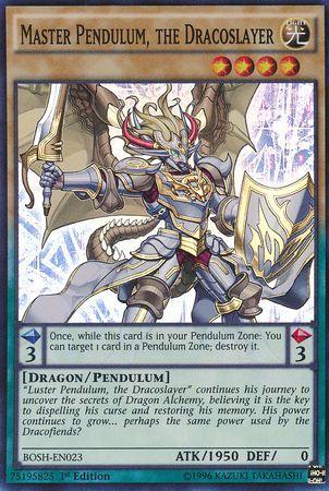 Master Pendulum, the Dracoslayer | Breakers of Shadow | BOSH-EN023 | Super Rare | 1st