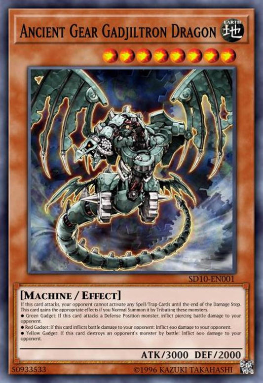 Ancient Gear Gadjiltron Dragon | Structure Deck: Machine Re-Volt | SD10-EN001 | Ultra Rare