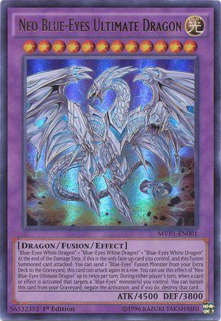 Neo Blue-Eyes Ultimate Dragon | Yu-Gi-Oh! The Dark Side of Dimensions Movie Pack | MVP1-EN001 | Gold Rare | 1st