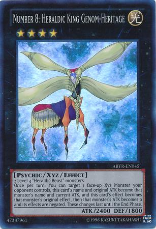 Number 8: Heraldic King Genom-Heritage | Abyss Rising | ABYR-EN045 | Super Rare
