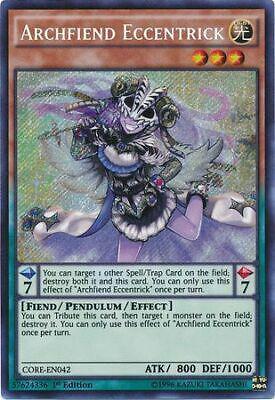 Archfiend Eccentrick | Clash of Rebellions | CORE-EN042 | Secret Rare | 1st