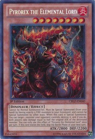 Pyrorex the Elemental Lord | Cosmo Blazer | CBLZ-EN040 | Secret Rare | 1st