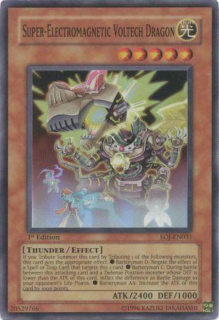 Super-Electromagnetic Voltech Dragon | Enemy of Justice | EOJ-EN031 | Super Rare Ultimate Rare | 1st
