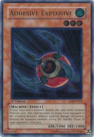 Adhesive Explosive | Shadow of Infinity | SOI-EN011 | Ultimate Rare | 1st