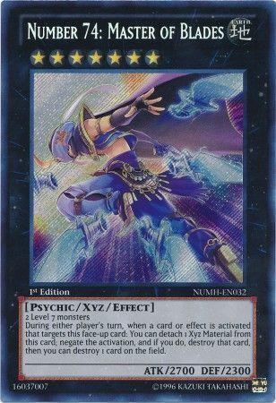 Number 74: Master of Blades | Number Hunters | NUMH-EN032 | Secret Rare | 1st