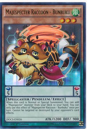 Majespecter Raccoon - Bunbuku | Dimension of Chaos | DOCS-EN026 | Ultra Rare | 1st