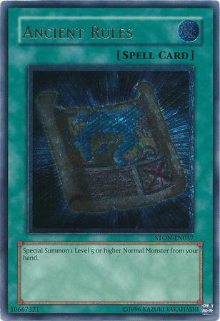 Ancient Rules | Strike of Neos | STON-EN037 | Ultimate Rare