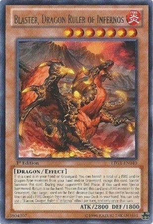 Blaster, Dragon Ruler of Infernos | Lord of the Tachyon Galaxy | LTGY-EN040 | Rare | 1st