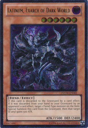 Latinum, Exarch of Dark World | Photon Shockwave | PHSW-EN085 | Ultimate Rare