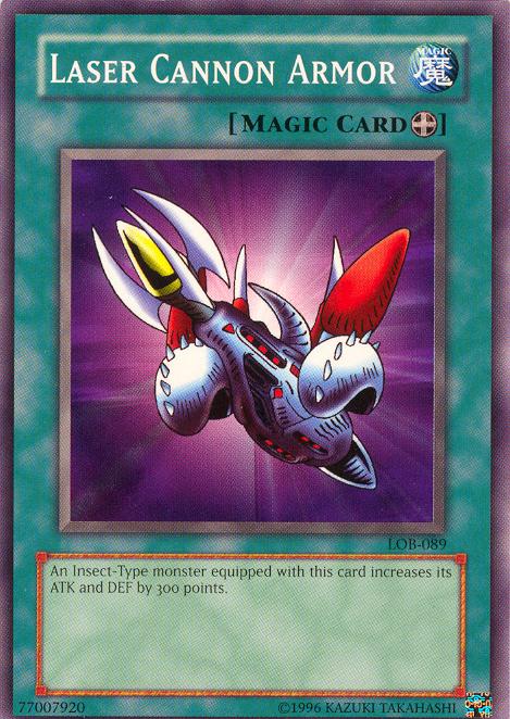 Laser Cannon Armor | Legend of Blue Eyes White Dragon | LOB-089 | Short Print