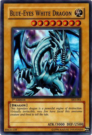 Blue-Eyes White Dragon | Starter Deck: Kaiba Evolution | SKE-001 | Super Rare | 1st