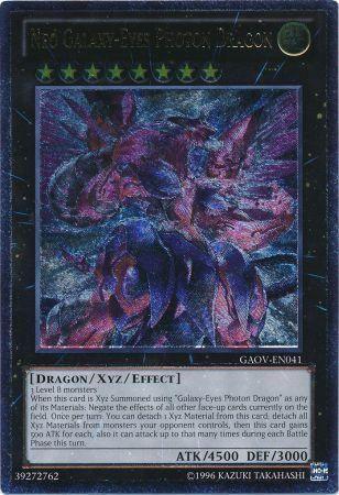 Neo Galaxy-Eyes Photon Dragon | Galactic Overlord | GAOV-EN041 | Ultimate Rare