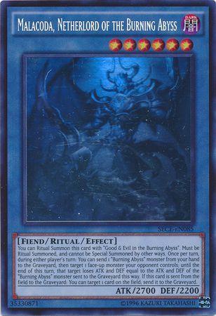 Malacoda, Netherlord of the Burning Abyss | Secrets of Eternity | SECE-EN085 | Ghost Rare