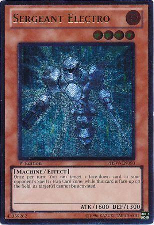 Sergeant Electro | Photon Shockwave | PHSW-EN090 | Ultimate Rare | 1st