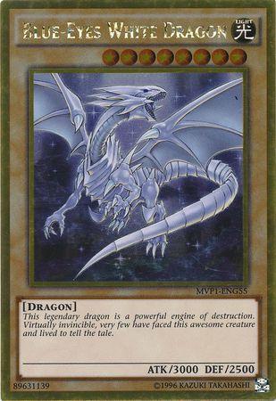 Blue-Eyes White Dragon | Yu-Gi-Oh! The Dark Side of Dimensions Movie Pack | MVP1-ENG55 | Gold Rare