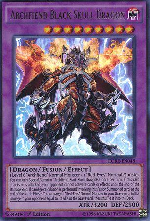 Archfiend Black Skull Dragon | Clash of Rebellions | CORE-EN048 | Ultra Rare | 1st