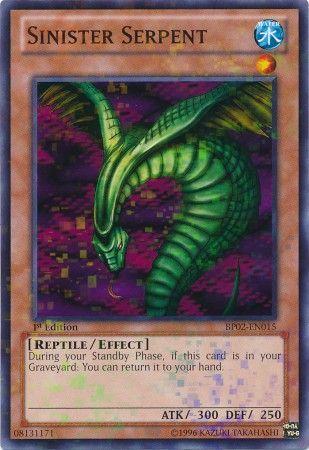 Sinister Serpent | Battle Pack 2: War of the Giants | BP02-EN015 | Mosaic Rare | 1st