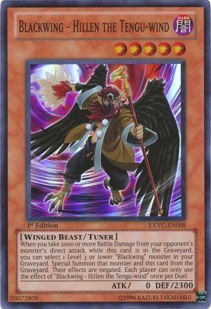 Blackwing - Hillen the Tengu-wind | Extreme Victory | EXVC-EN008 | Super Rare | 1st