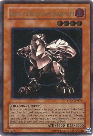 Horus the Black Flame Dragon LV4 | Soul of the Duelist | SOD-EN006 | Ultimate Rare