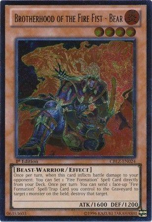 Brotherhood of the Fire Fist - Bear | Cosmo Blazer | CBLZ-EN024 | Ultimate Rare | 1st