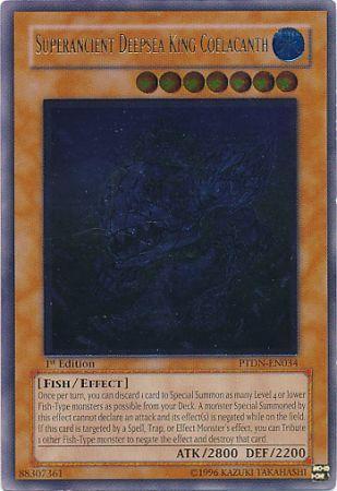 Superancient Deepsea King Coelacanth | Phantom Darkness | PTDN-EN034 | Ultimate Rare | 1st