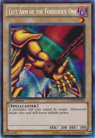 Left Arm of the Forbidden One | Legendary Collection 3: Yugi's World Mega Pack | LCYW-EN305 | Secret Rare | 1st