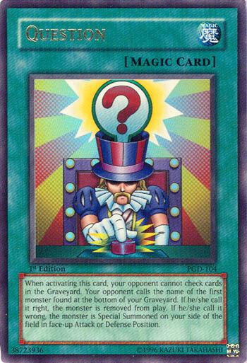 Question | Pharaonic Guardian | PGD-104 | Ultra Rare | 1st