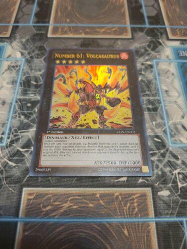 Number 61: Volcasaurus | Zexal Collection Tin | ZTIN-EN002 | Ultra Rare