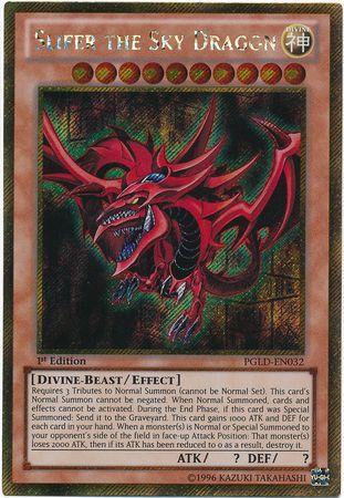 Slifer the Sky Dragon | Premium Gold | PGLD-EN032 | Gold Secret Rare | 1st