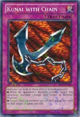 Kunai with Chain | Battle Pack 2: War of the Giants | BP02-EN198 | Mosaic Rare | 1st