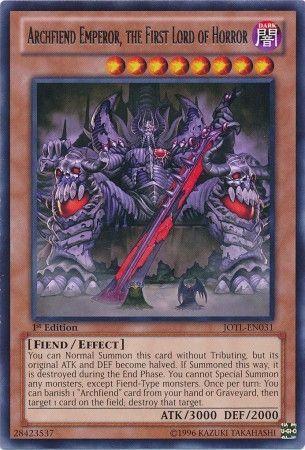 Archfiend Emperor, the First Lord of Horror | Judgment of the Light | JOTL-EN031 | Rare | 1st